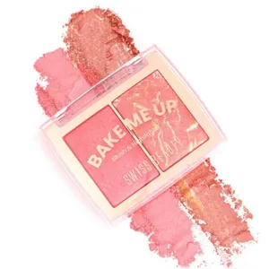 Swiss Beauty Bake Me Up Blush & Highlighter - 03 Coral Glaze