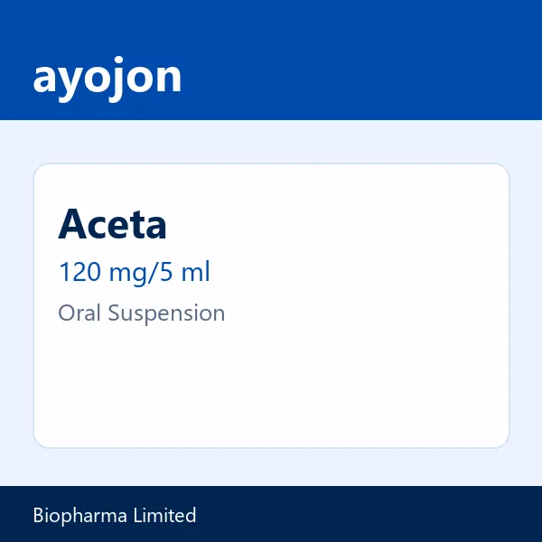Aceta 120 mg/5 ml Oral Suspension