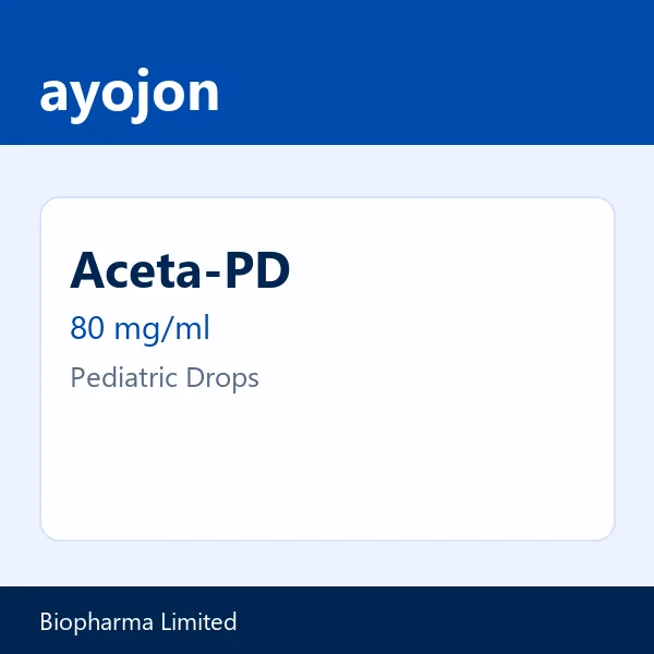 Aceta-PD 80 mg/ml Pediatric Drops