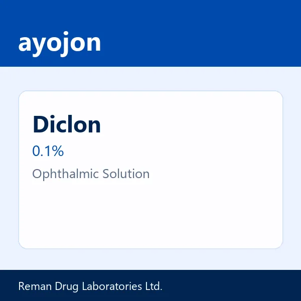 Diclon 0.1% Ophthalmic Solution