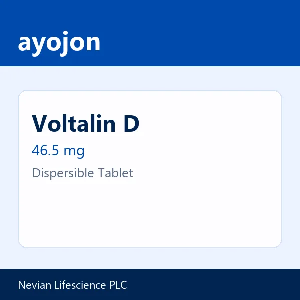 Voltalin D 46.5 mg Dispersible Tablet