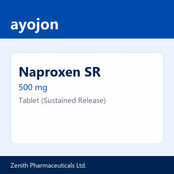 Naproxen SR 500 mg Tablet (Sustained Release)
