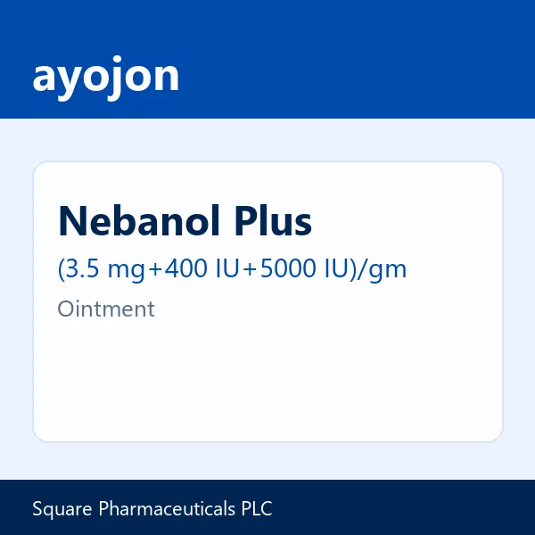 Nebanol Plus (3.5 mg+400 IU+5000 IU)/gm Ointment
