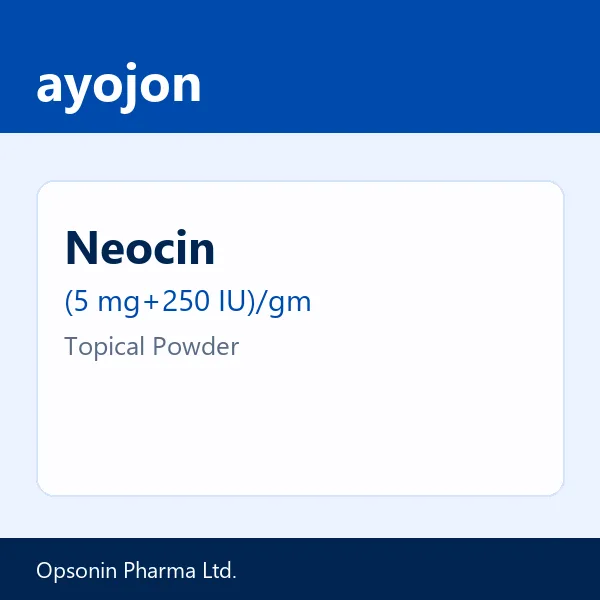Neocin (5 mg+250 IU)/gm Topical Powder