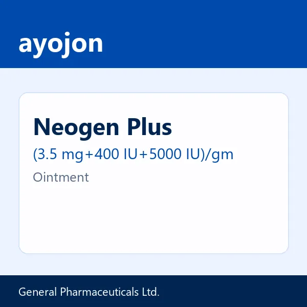 Neogen Plus (3.5 mg+400 IU+5000 IU)/gm Ointment