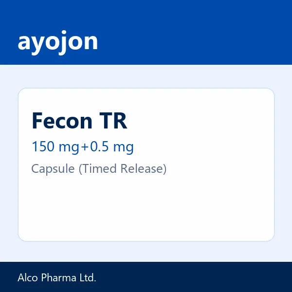 Fecon TR 150 mg+0.5 mg Capsule (Timed Release)