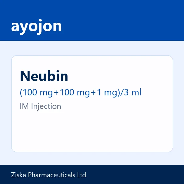 Neubin (100 mg+100 mg+1 mg)/3 ml IM Injection