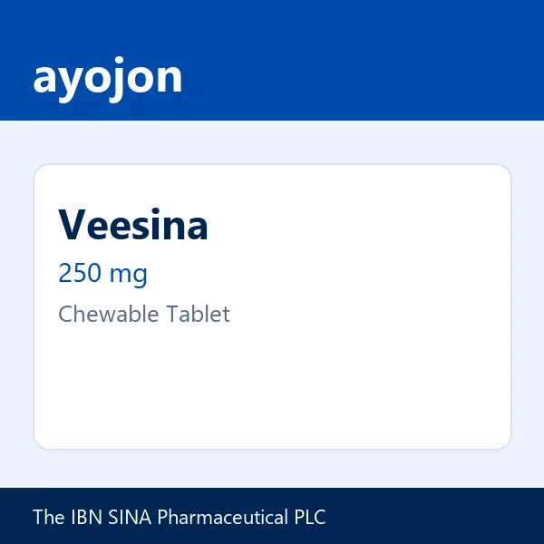 Veesina 250 mg Chewable Tablet