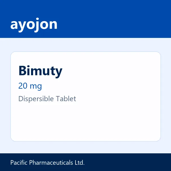 Bimuty 20 mg Dispersible Tablet