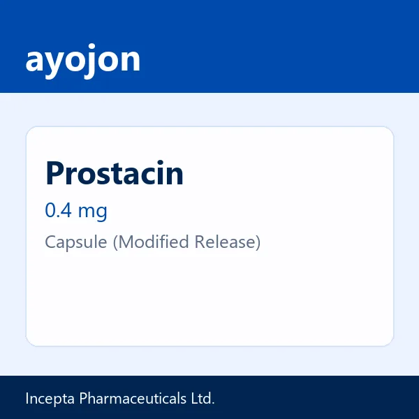 Prostacin 0.4 mg Capsule (Modified Release)