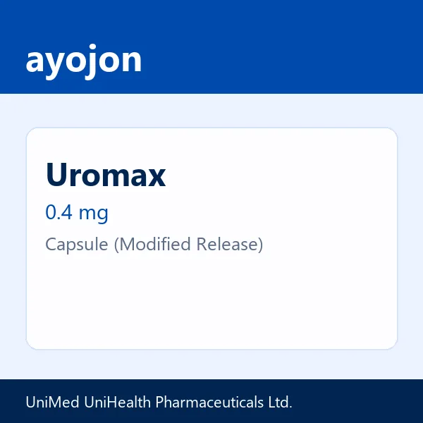 Uromax 0.4 mg Capsule (Modified Release)