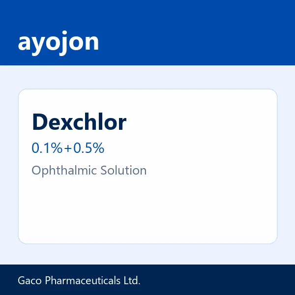 Dexchlor 0.1%+0.5% Ophthalmic Solution