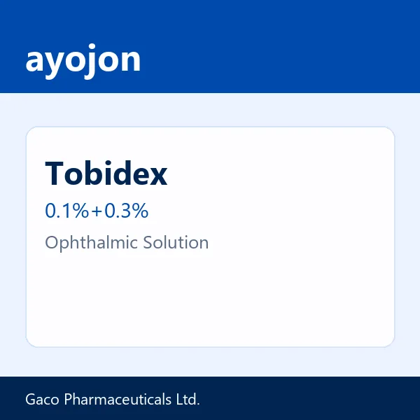 Tobidex 0.1%+0.3% Ophthalmic Solution