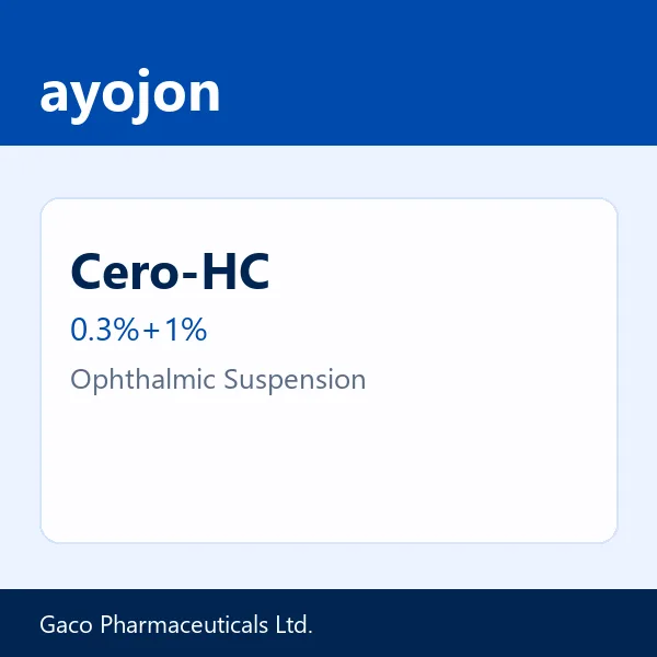 Cero-HC 0.3%+1% Ophthalmic Suspension