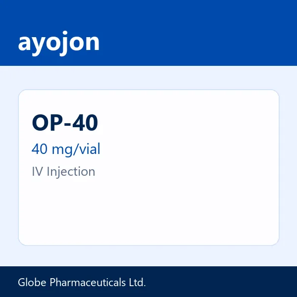 OP-40 40 mg/vial IV Injection