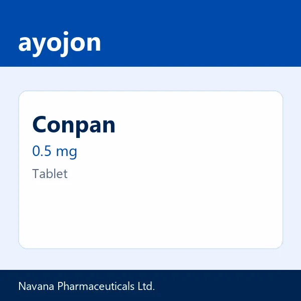Conpan 0.5 mg Tablet
