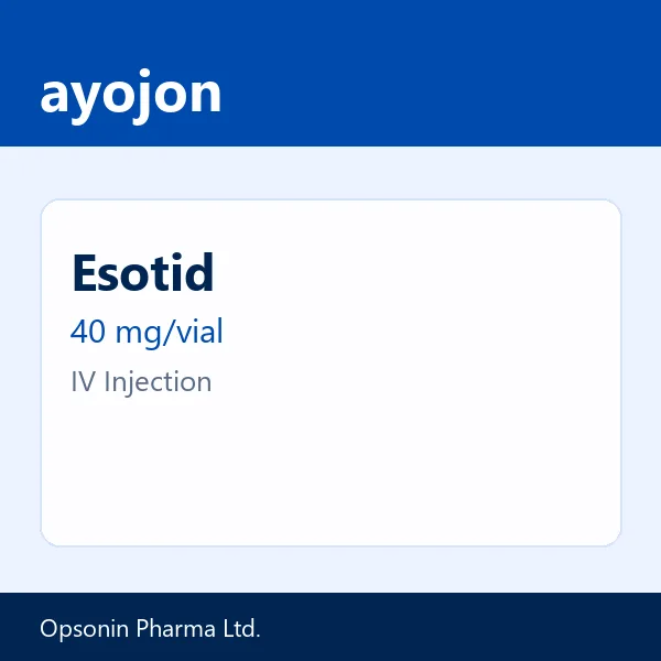 Esotid 40 mg/vial IV Injection