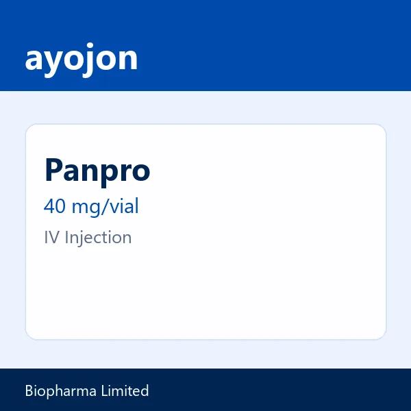Panpro 40 mg/vial IV Injection