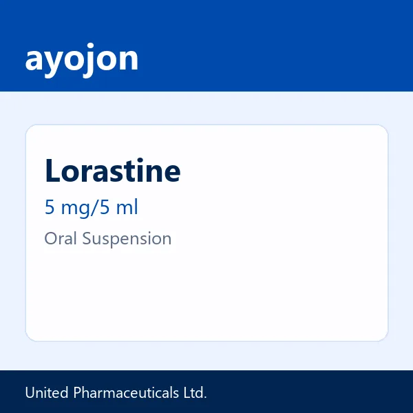 Lorastine 5 mg/5 ml Oral Suspension