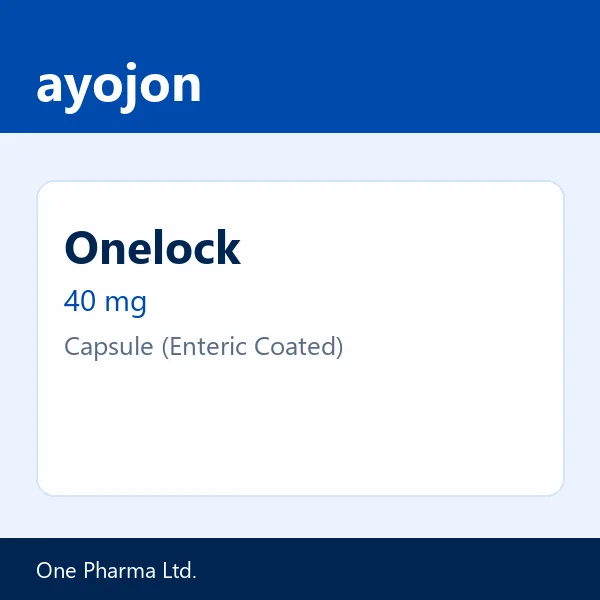 Onelock 40 mg Capsule (Enteric Coated)