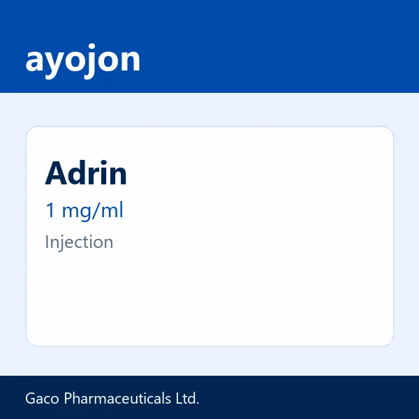 Adrin 1 mg/ml Injection