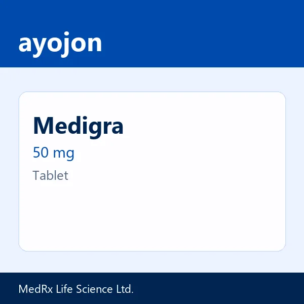 Medigra 50 mg Tablet