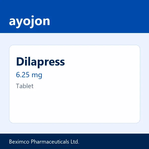 Dilapress 6.25 mg Tablet