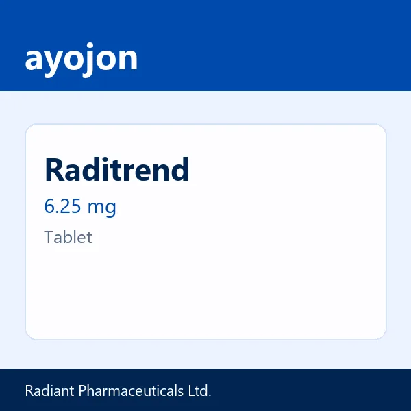 Raditrend 6.25 mg Tablet