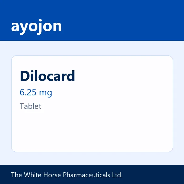 Dilocard 6.25 mg Tablet