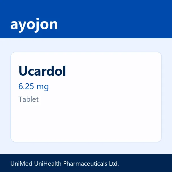 Ucardol 6.25 mg Tablet