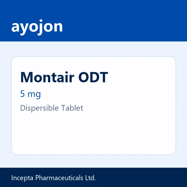 Montair ODT 5 mg Dispersible Tablet