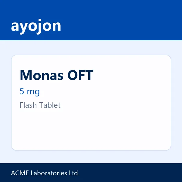 Monas OFT 5 mg Flash Tablet