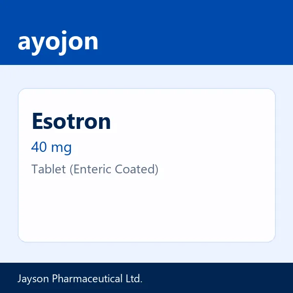 Esotron 40 mg Tablet (Enteric Coated)