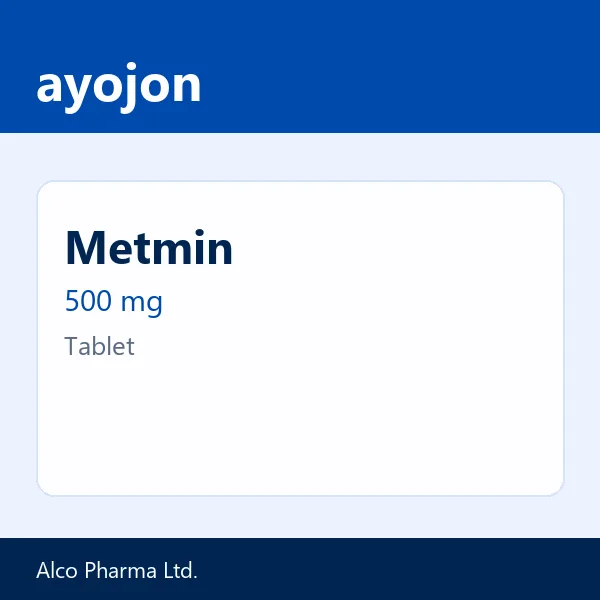 Metmin 500 mg Tablet