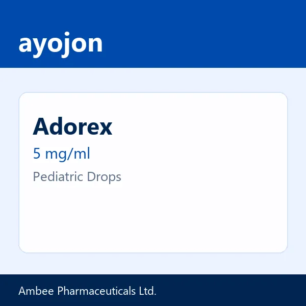 Adorex 5 mg/ml Pediatric Drops