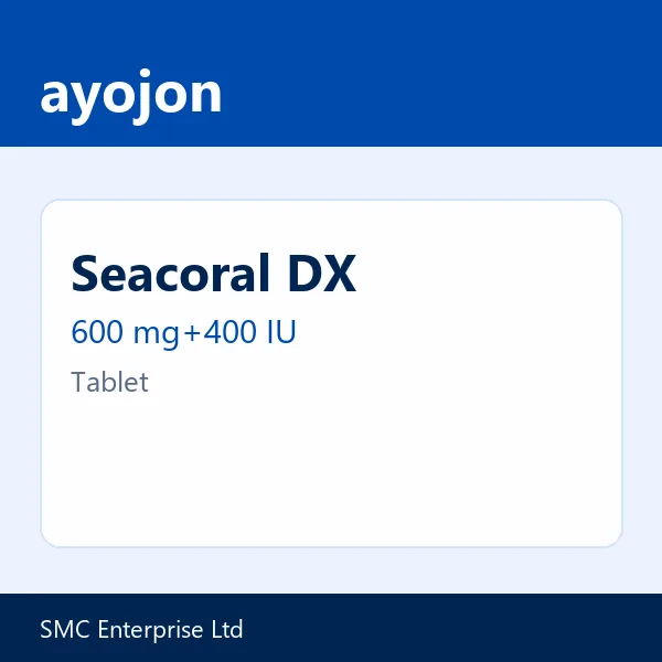 Seacoral DX 600 mg+400 IU Tablet
