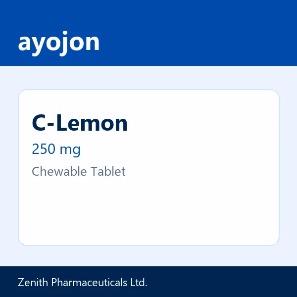 C-Lemon 250 mg Chewable Tablet