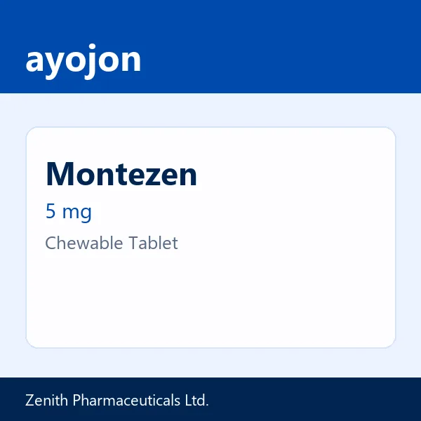 Montezen 5 mg Chewable Tablet