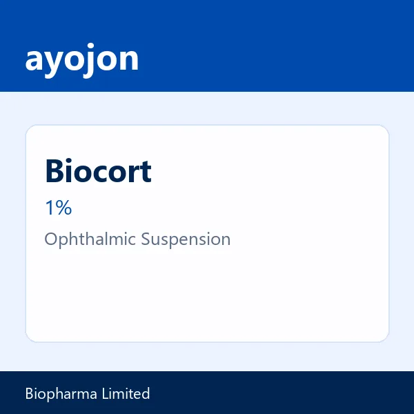 Biocort 1% Ophthalmic Suspension