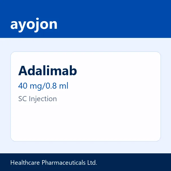 Adalimab 40 mg/0.8 ml SC Injection