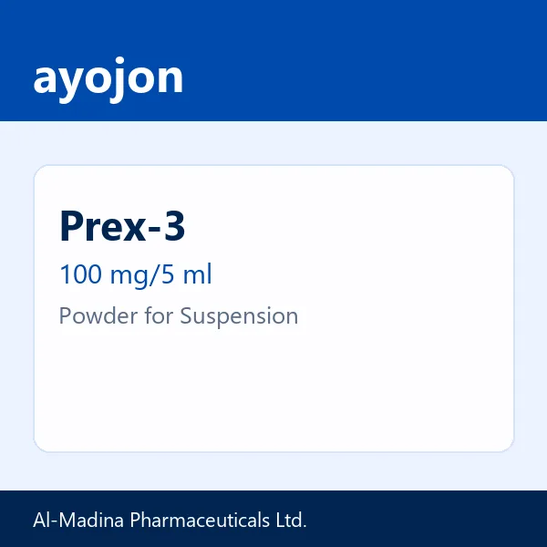 Prex-3 100 mg/5 ml Powder for Suspension
