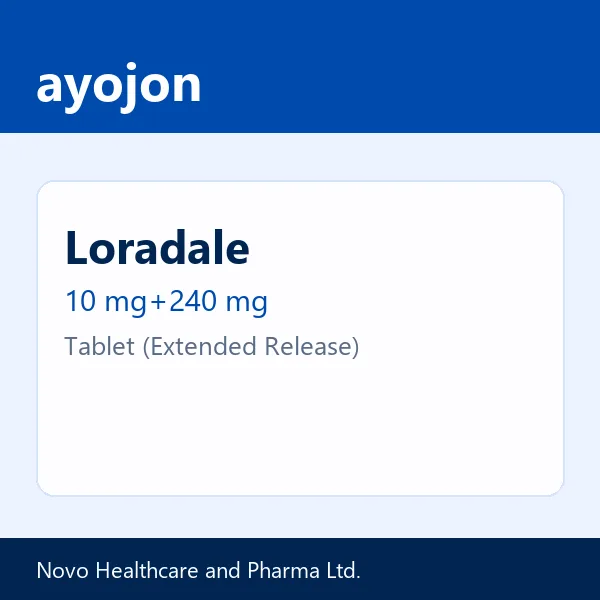 Loradale 10 mg+240 mg Tablet (Extended Release)