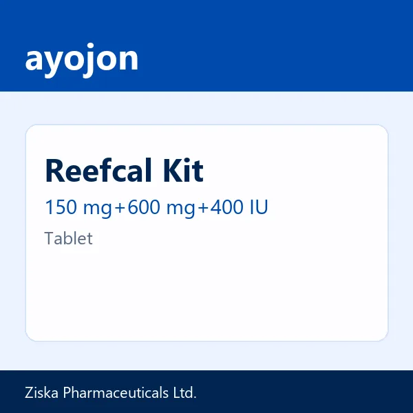 Reefcal Kit 150 mg+600 mg+400 IU Tablet