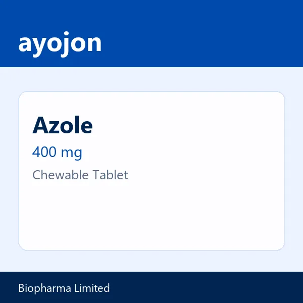 Azole 400 mg Chewable Tablet