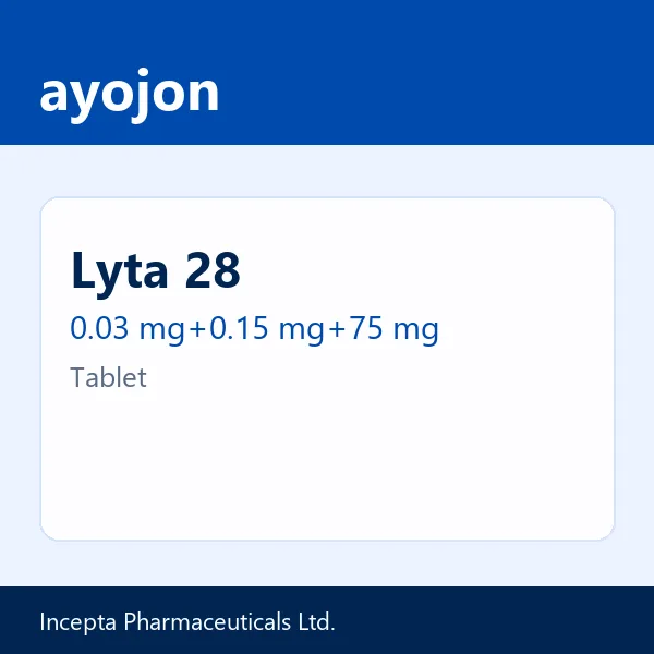 Lyta 28 0.03 mg+0.15 mg+75 mg Tablet
