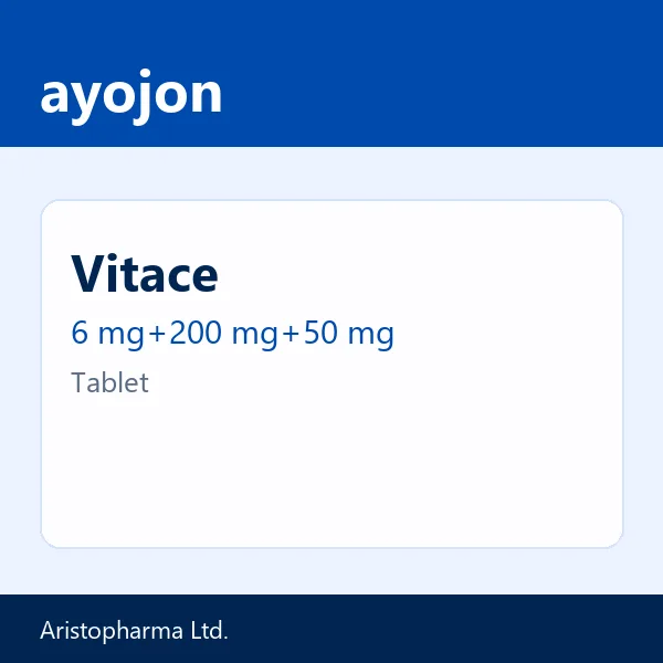 Vitace 6 mg+200 mg+50 mg Tablet