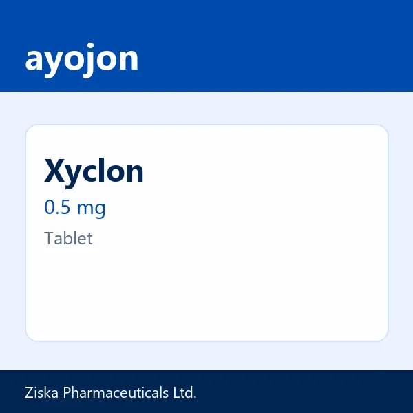 Xyclon 0.5 mg Tablet