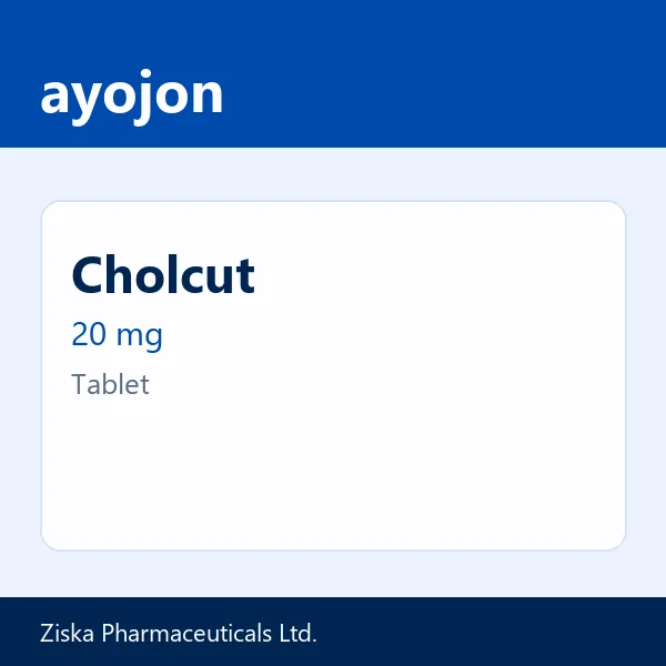 Cholcut 20 mg Tablet