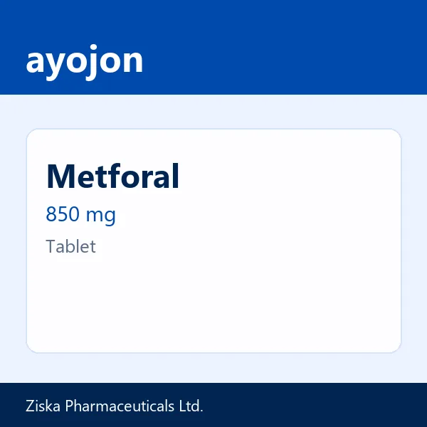 Metforal 850 mg Tablet