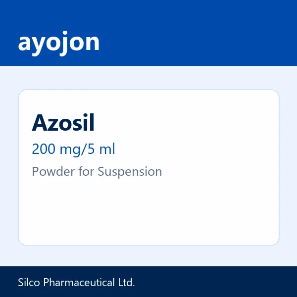 Azosil 200 mg/5 ml Powder for Suspension